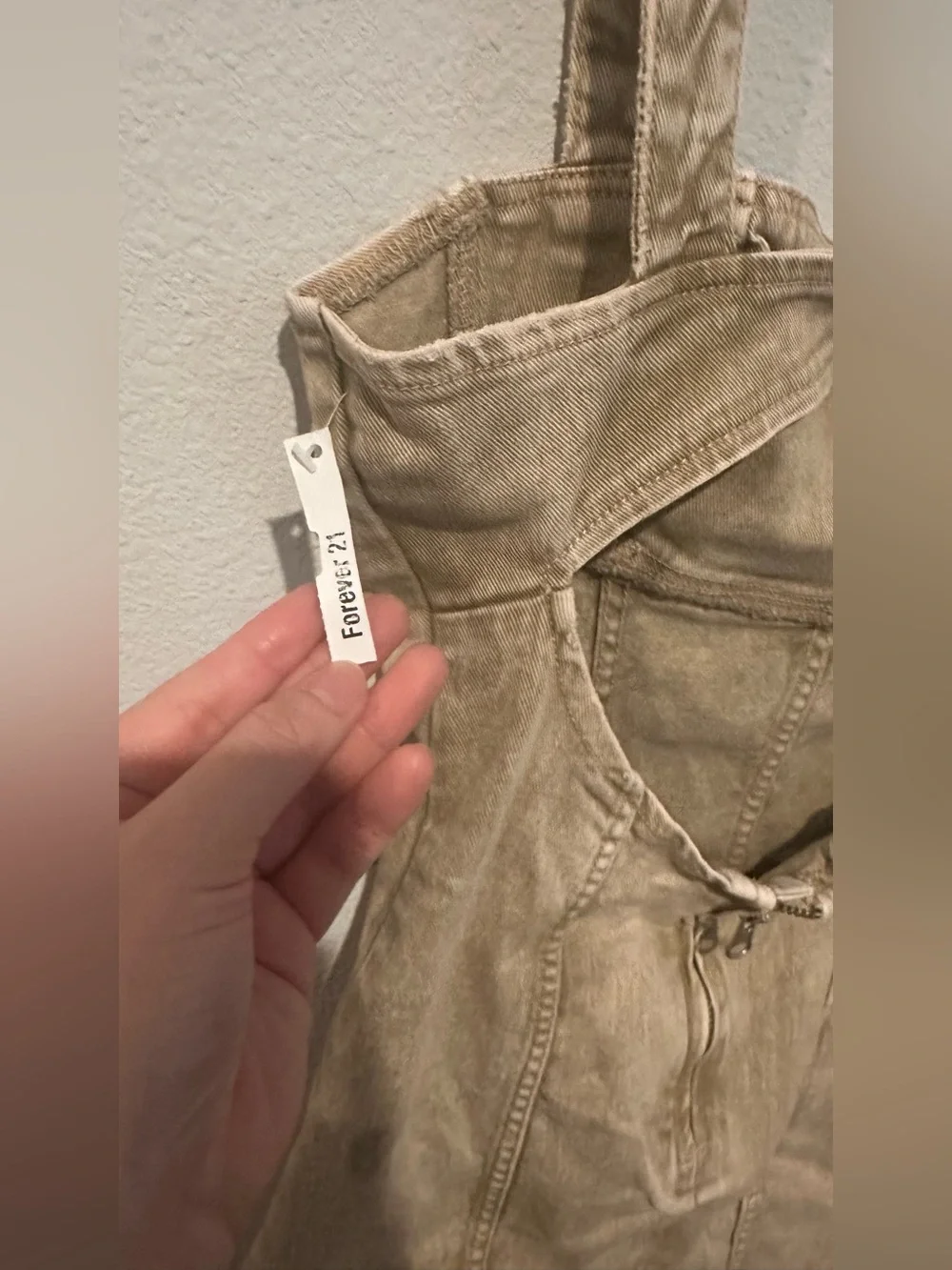 Forever 21 Tan Denim Mini Dress - Picture 2 of 4
